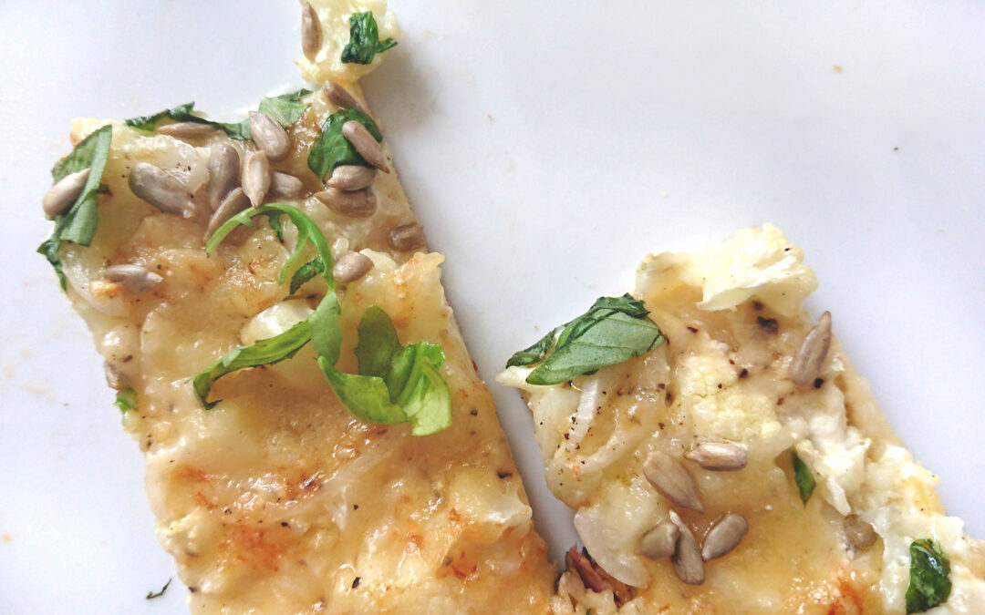 Vit pizza med potatis!